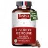Levure de riz rouge - 2,96 mg de monacoline K & 50 mg de coenzyme Q10 par gélule - Soutien cardiovasculaire - Sans gluten & d