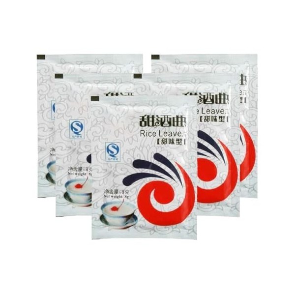 MHADBKH Lot de 5 paquets de levure de riz sucré chinois pour débutant la fermentation de levure de levure de riz maison