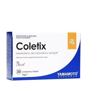 YAMAMOTO RESEARCH Coletix 30 Comprimés, à base de Riz Rouge Fermenté et Extrait dOlivier Olecol, Par Soutenir une Bonne Circ