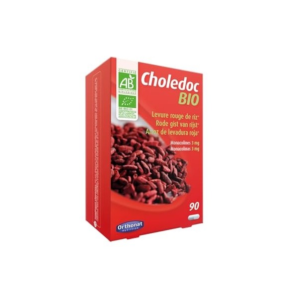 Orthonat - Choledoc Bio - Complément Alimentaire Bien Etre Cardiovasculaire - 120 mg de Levure Rouge de Riz Issue de l’Agric