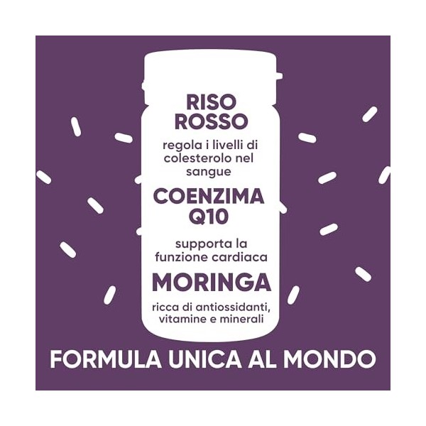 Complément Riz Rouge Fermenté et Moringa BIO | Complément pour Triglycérides 100% Naturel | Coenzyme Q10, Fenugrec, Monacolin