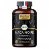 Maca Noire BIO du Pérou - Haute concentration 12 800 mg Maca Noire du Pérou par Jour équivalent à 3 200 mg - Régulateur Hor