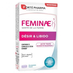 Forté Pharma - Feminae Désir & Libido - Bien etre femme, Libido femme, Fatigue, Régulation hormonale - MACA, Rose biota, Rhod