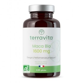 MACA BIO du Pérou | Performance, Fertilité, Désir et Énergie | Racine riche en Vitamines et Minéraux | 1600 mg/jour pour une 