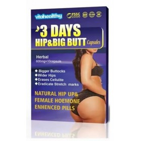 Capsules pour lélargissement des fesses, 10 Capsules. Pour grossir des fesses. Avoir des fesses grosses et bombées Fonctionn