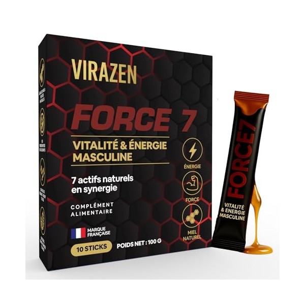 Miel Aphrodisiaque Naturel Premium – Énergie Rapide & Vitalité Masculine – Maca, Ginseng, Tribulus, Citrulline & Zinc – 10 St