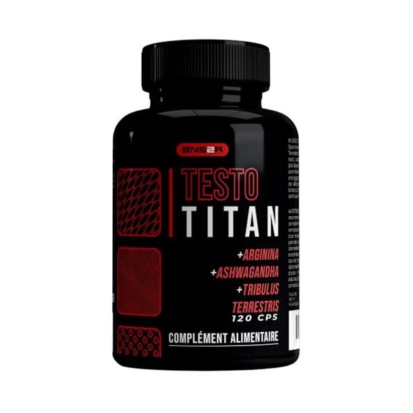Testostérone Homme Fort 120 Gélules | Complexe avec Ashwagandha, Maca Péruvienne, L-Arginine, Tribulus Terrestris et Zinc - C