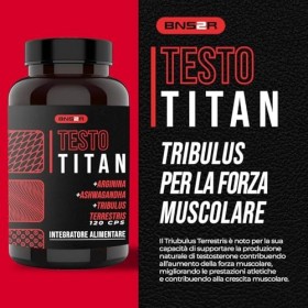 Testostérone Homme Fort 120 Gélules | Complexe avec Ashwagandha, Maca Péruvienne, L-Arginine, Tribulus Terrestris et Zinc - C