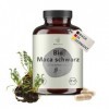 BIONUTRA® Gélules de maca noir bio hautement dosées 4200 mg/jour, contrôlées résidus, fabrication allemande, véganes, sans la