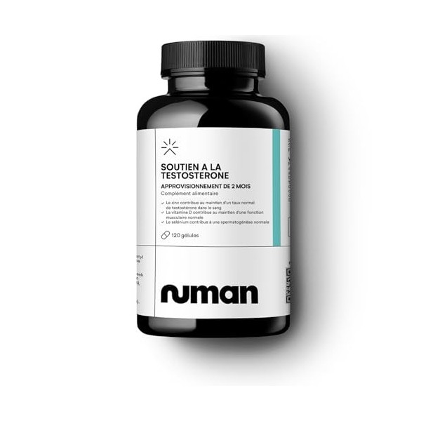 Numan Testosterone Pro – Complément alimentaire pour hommes à base de Tribulus Terrestris, de racine de maca, de ginseng Pana