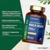 Maca Root 7500 mg | Supplément de racine de maca péruvienne haute résistance | 180 comprimés végétaliens pas de capsules | 