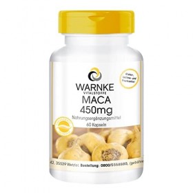 Maca 450mg - dosage élevé - végétalien - 60 gélules - racine de maca jaune | Warnke Vitalstoffe - Qualité des pharmacies alle