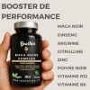 Maca Noire avec Ginseng 36 000mg - 120 gélules vegan 4 mois - Complexe enrichi en Panax Ginseng, L-Arginine,Citrulline, Zin Maca