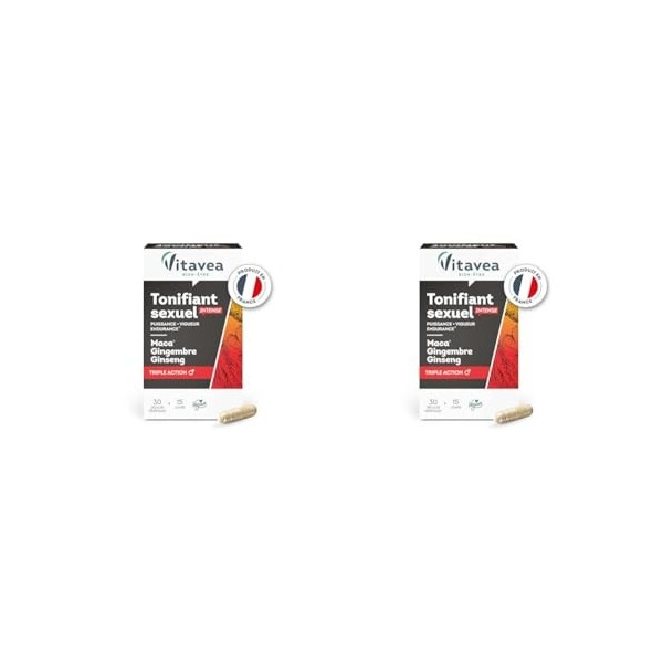 VITAVEA BIEN-ETRE Complément Alimentaire Tonifiant Sexuel Intense pour Homme - Performance, Vigueur, Endurance Sexuelle - Mac