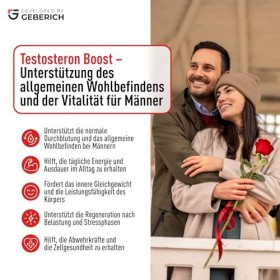 Complément Alimentaire Testosteron Boost – Vitalité Masculine et Soutien Sexuel – avec Maca, Serenoa Repens, Ginseng – 30 G