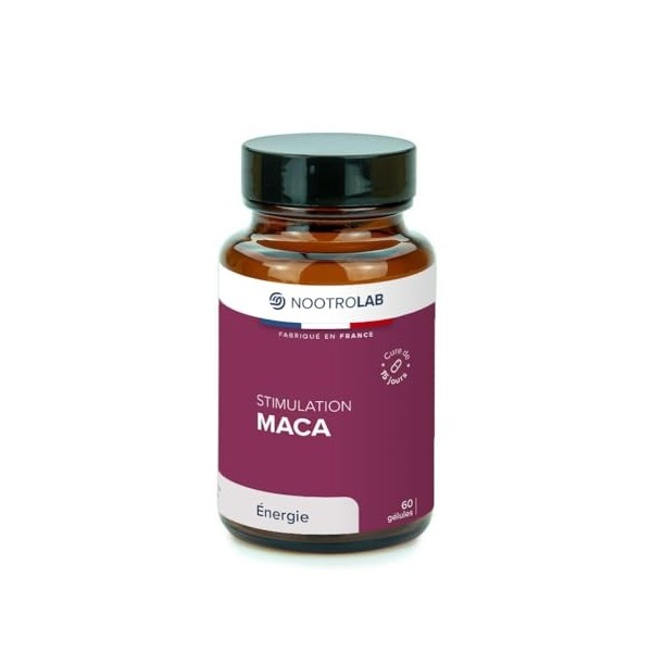 Maca Bio – Stimulation Énergie & Vitalité – Libido & Endurance – 60 Gélules Végétales – Nootrolab