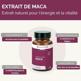 Maca Bio – Stimulation Énergie & Vitalité – Libido & Endurance – 60 Gélules Végétales – Nootrolab