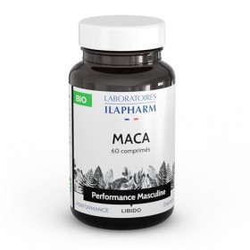 Laboratoires Ilapharm Maca Bio - Complément Alimentaire Énergie et - Maca Noire du Pérou Bio - 60 Gélules Végétales