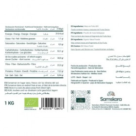 Poudre de maca andine jaune pure, crue et biologique du Pérou Samskara | 100% fruits secs | Performance physique et mentale |