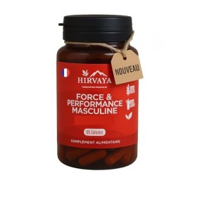 Hirvaya – Force & Performance Masculine | Maca, Ginseng, Ashwagandha & Zinc | Vitalité & Énergie Naturelles | Sans Gluten, La
