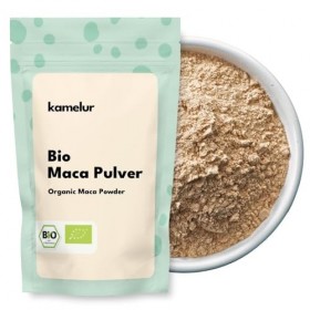 Kamelur Poudre de maca bio 1 kg – du Pérou, brute et finement moulue – Poudre de maca bio de qualité supérieure à base de rac...