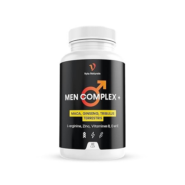 Testosterone Homme - Énergie, Performance Physique, Vitalité Masculine - Avec Maca, Tribulus Terrestris, Ginseng, L arginine,