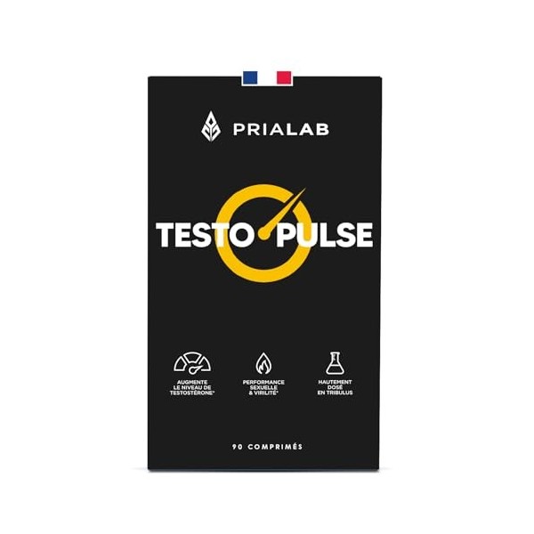 Testo Pulse | Booster Testostérone Naturel | Tribulus, Maca, Ginseng, Fenugrec et Zinc | Performance Masculine | Libido, Viri