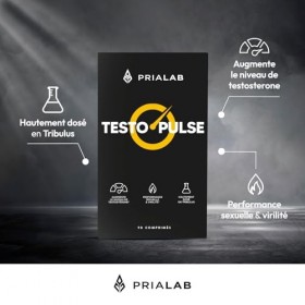 Testo Pulse | Booster Testostérone Naturel | Tribulus, Maca, Ginseng, Fenugrec et Zinc | Performance Masculine | Libido, Viri