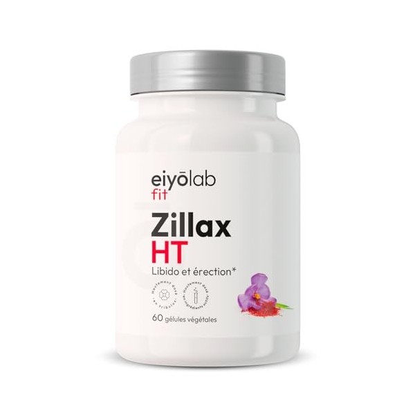 Zillax HT | Formule Libido Homme | Vigueur, Endurance | Tonifiant Sexuel | Tribulus, Maca, Safran et Ginkgo | Aphrodisiaque |