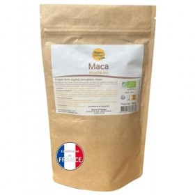 Maca Poudre Bio - Complément Alimentaire, Énergisant Naturel, Riche en Nutriments – Idéal Vitalité & Endurance – Certifié Eco