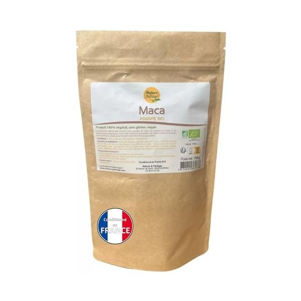 Maca Poudre Bio - Complément Alimentaire, Énergisant Naturel, Riche en Nutriments – Idéal Vitalité & Endurance – Certifié Eco