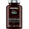 ESSENSEY - 500 mg dextrait de MACA I Plante adaptogène I 90 gélules I Endurance et vitalité I Végétarien & sans additifs I 9
