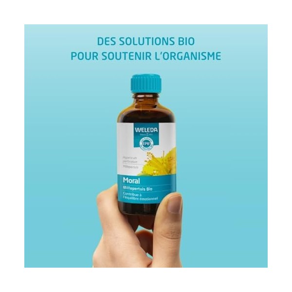 WELEDA EPB® Millepertuis Bio – Moral, Équilibre Émotionnel et Relaxation Optimale, Complément Alimentaire, Extrait Hydroalcoo