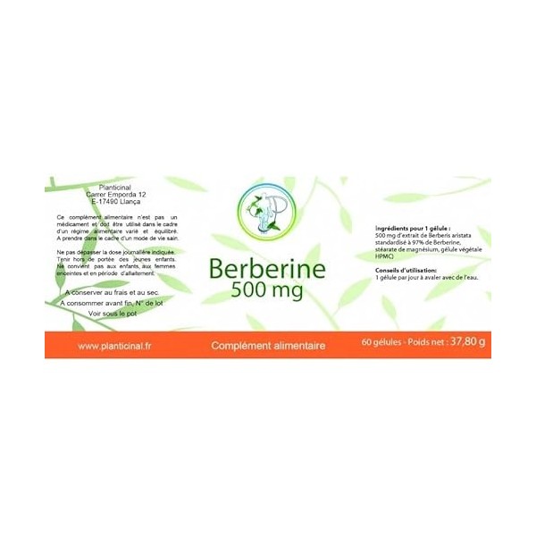 Planticinal Berbérine - 1 pot
