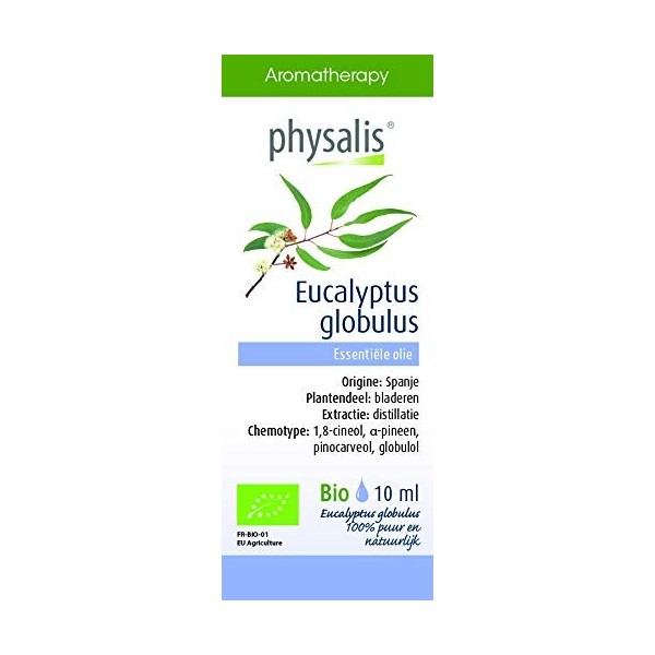 PHYSALIS ESENCIA EUCALIPTO GLOBULUS 30ml. BIO – produit multifonction à large champ d’application, contenance 30 ml, peut êtr