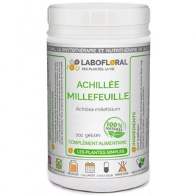 Achillée Millefeuille Labofloral 500 gélules dosées à 200 mg - Complément alimentaire - Digestion, respiration - Fabriqué en 