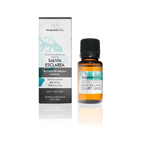 TERPENIC SALVIA SCLAREA ROMANA aceite esencial – s’utilise selon les recommandations du fabricant, huile adaptée à un usage i