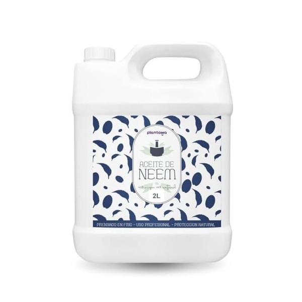 PLANTAWA Huile de Neem 2L | Ingrédient Végétal Polyvalent | Pressée à Froid | Sans Parfum ni Additifs | À Diluer pour Formula
