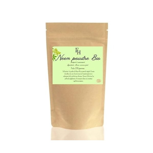 France Herboristerie NEEM Poudre ayurvédique Bio - Sachet de 100 grammes
