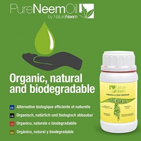 Huile de Neem pure et vierge 1ère Pressée à froid - 250 ml - 100% naturelle certifiée bio