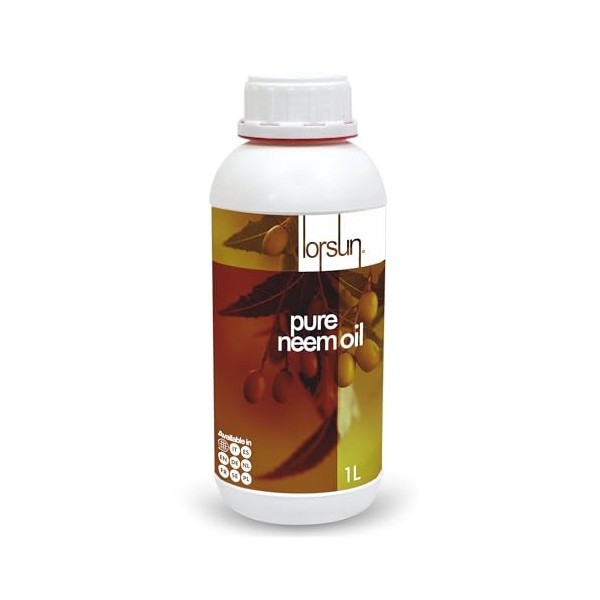 Lorsun Huile de neem pure, 100% pressée à froid - 500 ml Neem