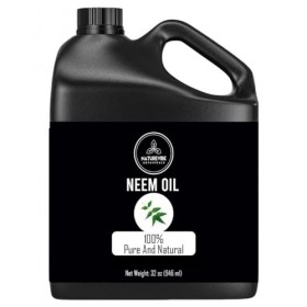 Naturevibe Botanicals Huile de neem bio, 947,2 g | Azadirachta Indica | Huile de neem pure et naturelle