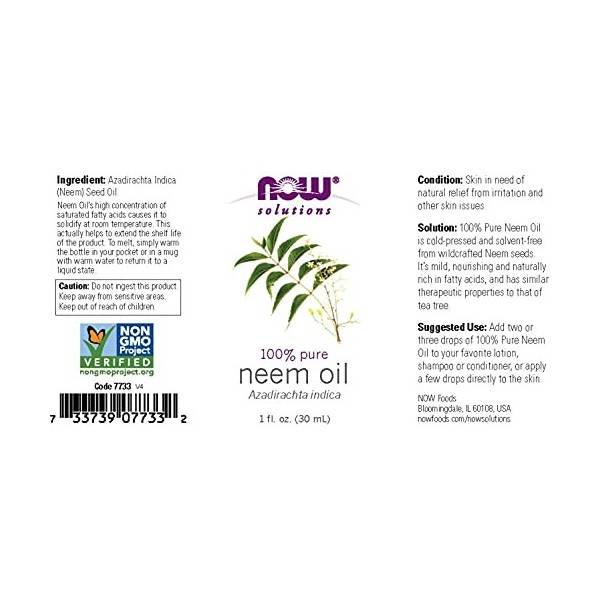 Now Foods Neem Oil - 1 oz. by Now Foods