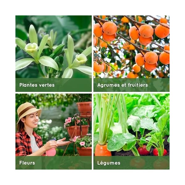 1L Lhuile de neem et savon de potassium Concentré - 100% Naturel Ecologique - Améliore et active les défenses naturelles des