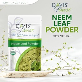 Davis Finest Neem Powder 100% Pure & Natural for Skin and Hair Care - Promotes Hair Growth 100 g Neem