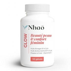 Huile d’Onagre & Huile de Bourrache – 120 Capsules – Première Pression à Froid – Riche en GLA Oméga-6 – Avec Vitamine E