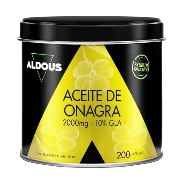 Huile donagre Perles 2000 mg avec 10% de GLA 200 mg - 200 gélules molles - Symptômes menstruels Régulateur hormonal féminin 