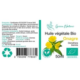 Huile végétale Bio dOnagre 250ml