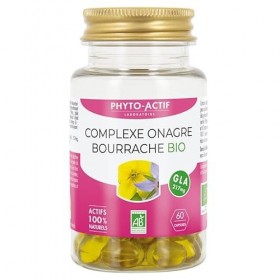 Phyto-Actif | Complexe Onagre & Bourrache | Beauté de la peau – Peau Saine | Actifs 100% Naturels | Bio & Vegan | Fabriqué en...