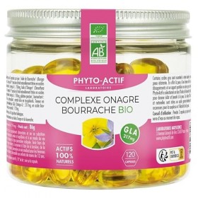 Phyto-Actif | Complexe Onagre & Bourrache | Beauté de la peau – Peau Saine | Actifs 100% Naturels | Bio & Vegan | Fabriqué en...
